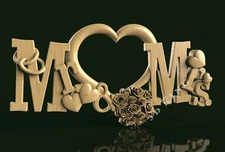 3D STL Model Love Heart Wedding for CNC Route 3D Printer Engraver Carving Aspire