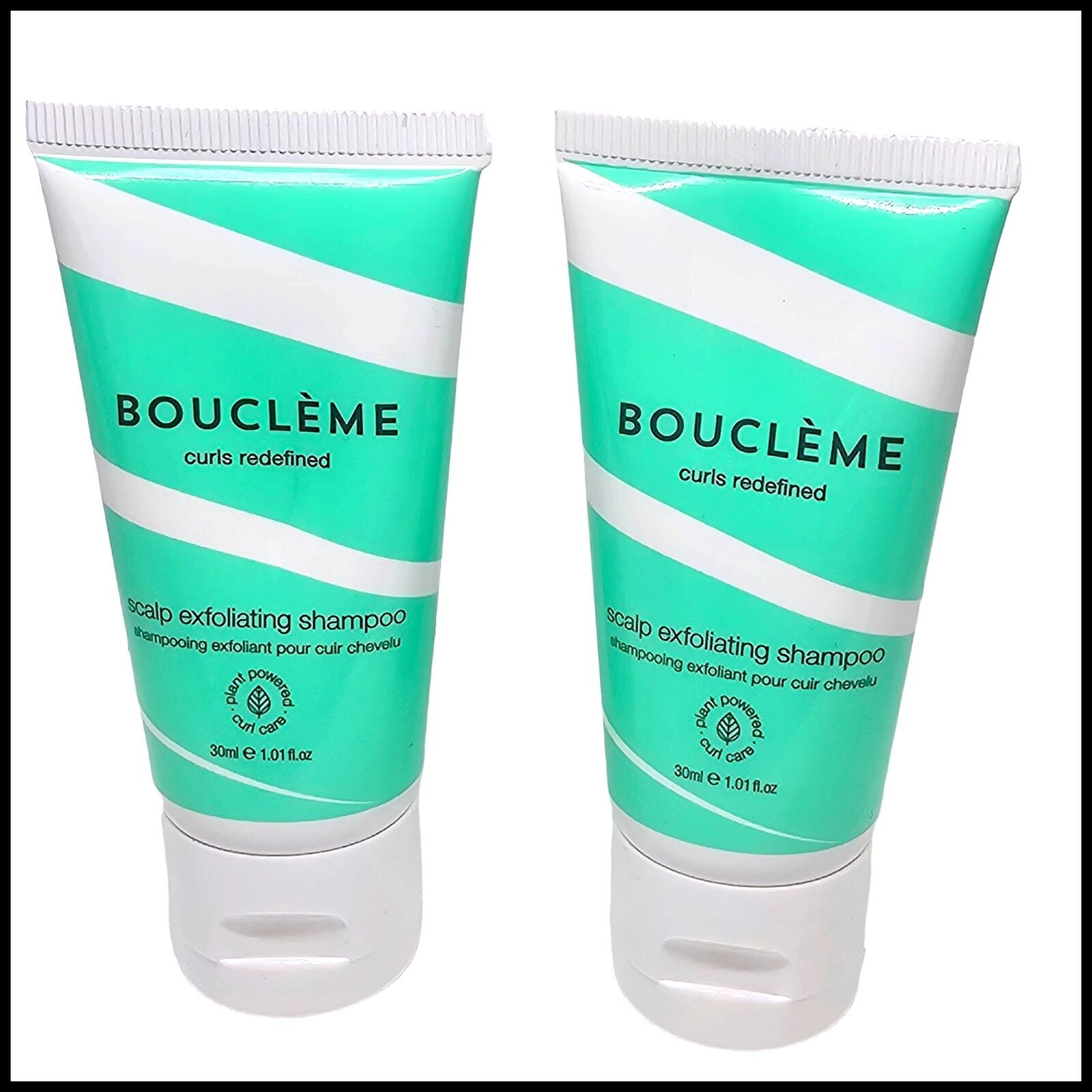 2 Шампуня для отшелушивания кожи головы Boucleme, 1,01 жидких унции, 30 мл, Туристический размер New Curl