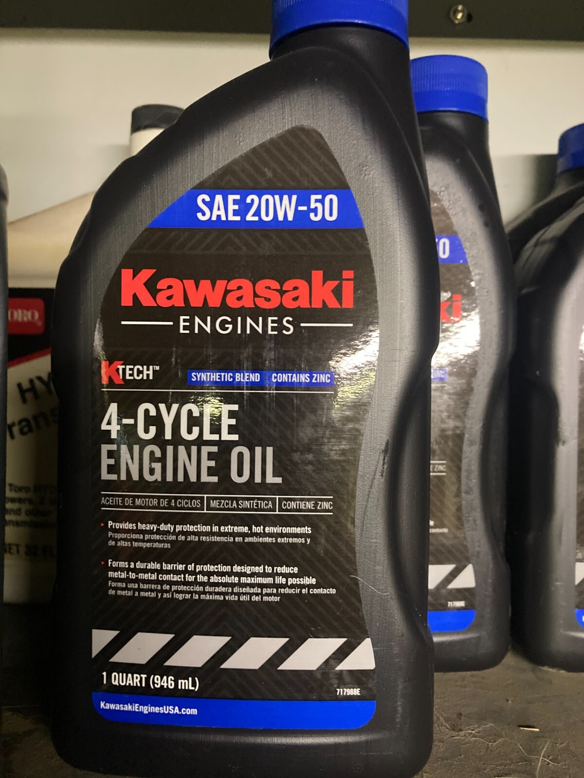 Olio Motore Kawasaki Originale 20W50 – Confezione Da 2 Quarti (99969-6298) – Ideale Per Vari Modelli - Foto 1