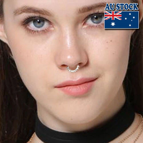 Clear store septum jewelry