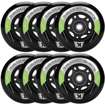 Inline Skate Rollen 80mm-72mm 8 Stück 85A mit Kugellager ABEC9 für Inliner