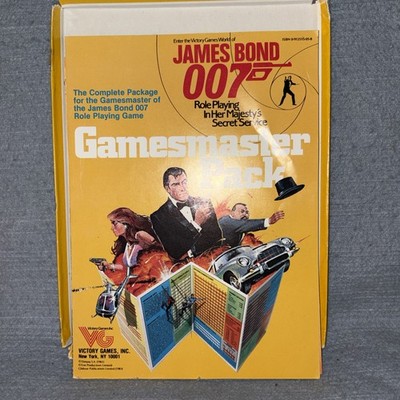 Vtg 1983 Victory Games James Bond 007 Gamemaster Pack Role-Playing Game Fair
