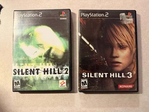 Lot of Silent Hill 2 & 3 For Playstation 2 PS2 100% CIB Black Label
