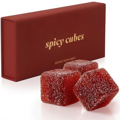 Spicy Peach Gummies Maca Root Hot Peach Chewy Chili Sugar Coated Candy