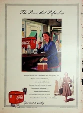 Original 1959 Vintage Print Ad: The Pause that Refreshes Drink Coca-Cola