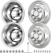 For 2008-2025 Ford E350 E450 16 Stainless Steel Dual Wheel Simulators Covers