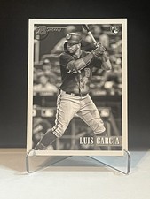Luis Garcia 2021 Bowman Heritage #3 Black & White Parallel Rookie Nationals