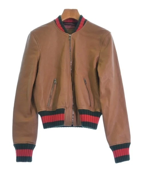Gucci Leather Outer Shell Brown Coats, Jackets & Vests for Women