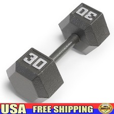 Hex Dumbbell Cast Iron No Roll Head Strength Training Home Gym Fitness New