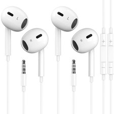 2 Pack Wired iPhone Earbuds/Headphones/Earphones with 3.5mm Wired MFi Certif...