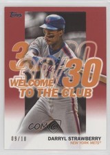 2023 Topps Series 1 Welcome to the Club Red 9/10 Darryl Strawberry #WC-10 02v3
