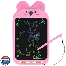CHAFEGY 10 Inch LCD Writing Tablet, Erasable Doodle Board Toy, Cute Rabbit Dr
