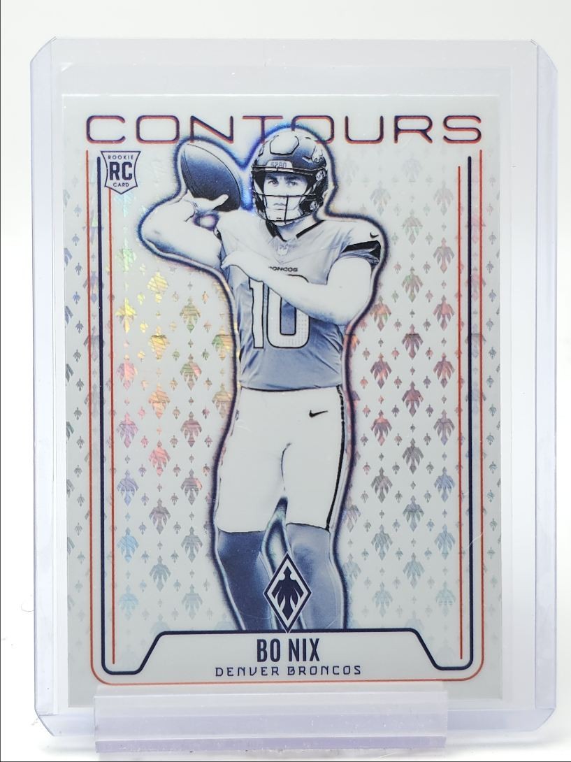 BO NIX 2024 PHOENIX FOOTBALL ROOKIE CONTOURS HYPER BRONCOS RC Q3384