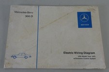Schema Cablaggio Elettrico Mercedes-Benz /8 W115 300 D (240 D 3.0) dal 10/1974