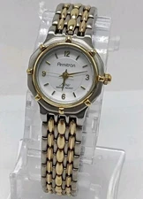 Vintage Armitron Now Two Tone Women's Quartz Watch New Battery  75/1945T