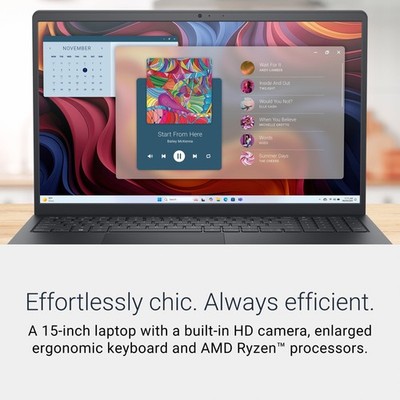Dell 15 Laptop, 15.6-inch FHD Touchscreen, AMD Ryzen 5-7530U, 8GB
