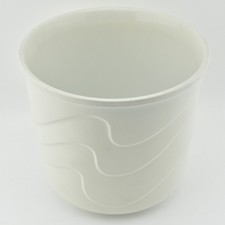 Scheurich Germany Plant Pot Cover 892-18 White Waves Textured Ceramic Planter