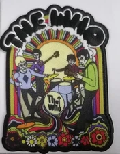 Patch - C&D Visionary - The Who Trippy Illustration 3"x4" Iron-On NEW Music Band