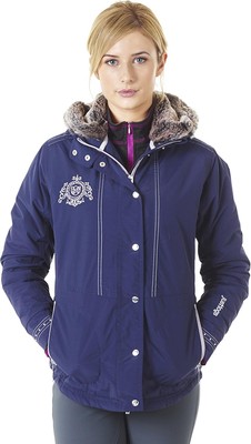 JUST TOGS Mädchen Aria Waterproof Jacke Outdoorjacke, Blau, 146-152 cm