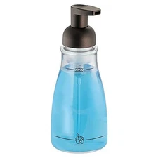 iDesign 50104 Bronze InterDesign Plastic Foaming Soap Pump Dispenser Holds 14