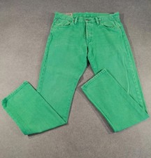 Polo Ralph Lauren Jeans Mens W32 L33.5 Crosby Green Varick Slim Cotton Mexico