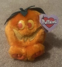 Puffkins HALLOWEEN Jack Pumpkin Swibco 1999 Plush Stuffed Animal NWT