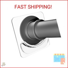 2 Pack Adhesive Curtain Rod Holders, No Drilling Shower Curtain Tension Rod Supp
