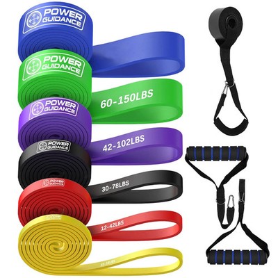 POWER GUIDANCE Resistance Bands, Set of 6 Pull Up Bands, Pull Up Assistance Band