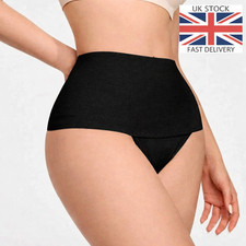 SHAPEWEAR TUMMY CONTROL THONG KNICKERS BRIEFS PANTS-  BLACK , LARGE