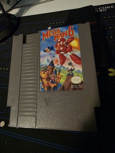Mega Man 6 Nintendo NES Authentic Cartridge with Dust Sleeve