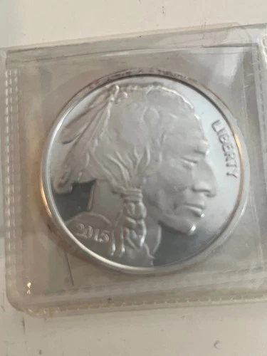 1oz 2015 Silver Bullion Buffalo / Indian