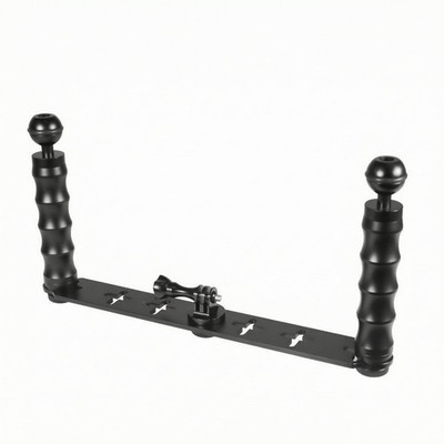 Two-Handle Camera Bracket Aluminum Alloy Two Handle Stabilizer Rigid