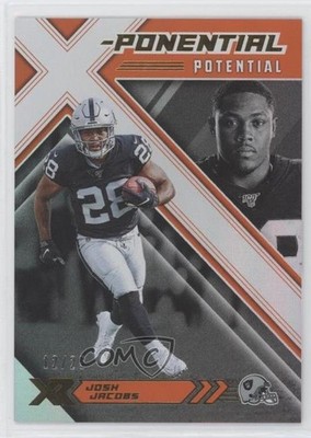 2019 Panini XR X-Ponential Potential Orange 12/25 Josh Jacobs Rookie RC 0vf5