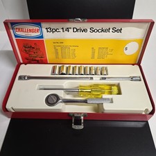 Challenger By Proto 14 Drive Socket Set Vintage Fantastic Condition Challenger By Proto 14 Drive Socket Set Vintage Fantastic Condition