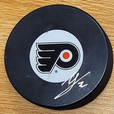 AUTOGRAPHED VILLE LEINO Philadelphia Flyers Hockey Puck - w /  COA