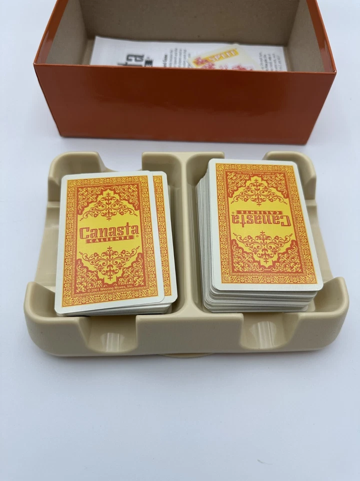 Deluxe Canasta Caliente Rummy Card Game Rotating Tray Complete Official Turning - Image 4 of 4