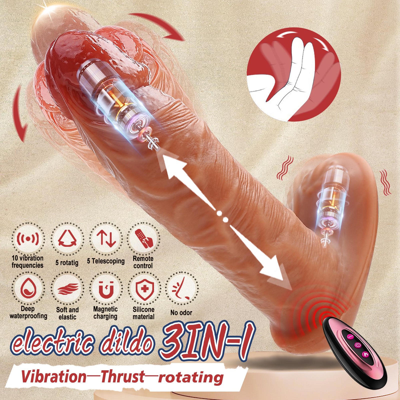 Teleskopischer Dildo Mit Fernbedienung Vibrator Für Frauen Klitoris Stimulation Teleskopischer Dildo Mit Fernbedienung Vibrator Für Frauen Klitoris Stimulation