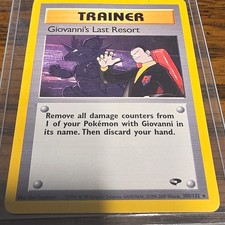 Pokémon Giovanni's Last Resort Gym Challenge Rare Unlimited 105/132 English Tra…