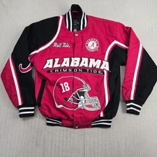 Alabama Crimson Tide Franchise Club Thrill Jacket Mens Small Varsity Bomber SEC