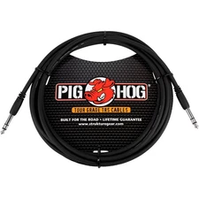Pig Hog Instrument Cable 1/4" TRS to 1/4" TRS (3 ft.) 15 ft.