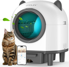 OROLEY Self Cleaning Litter Box, Automatic Litter Box,Odor Control Robot, Cat Ea