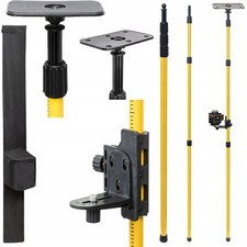 4M Laser Leveling Telescoping Pole Adjustable Mounting Pole For Line Laser New