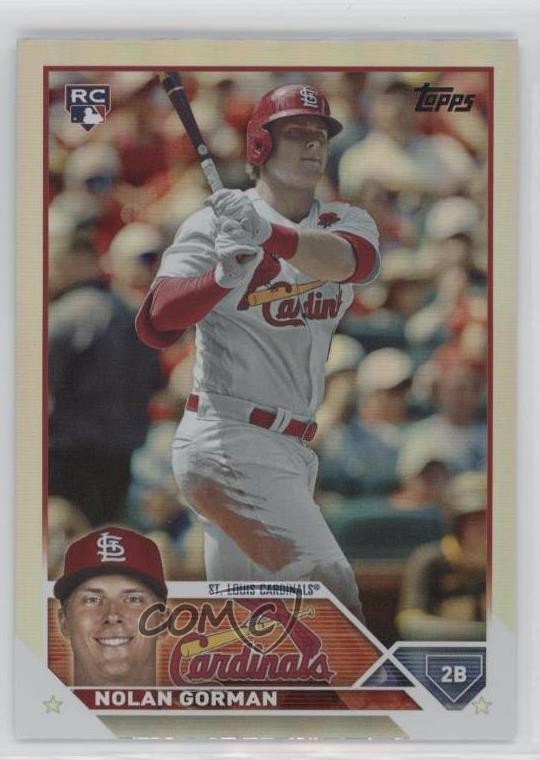 2023 Topps Series 1 Rainbow Foil Nolan Gorman #16 Rookie RC 0hr