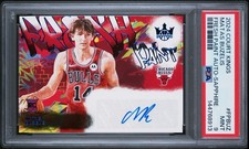 Matas Buzelis RC 2024 Panini Court Kings Auto /25 Sapphire Fresh Paint PSA 9