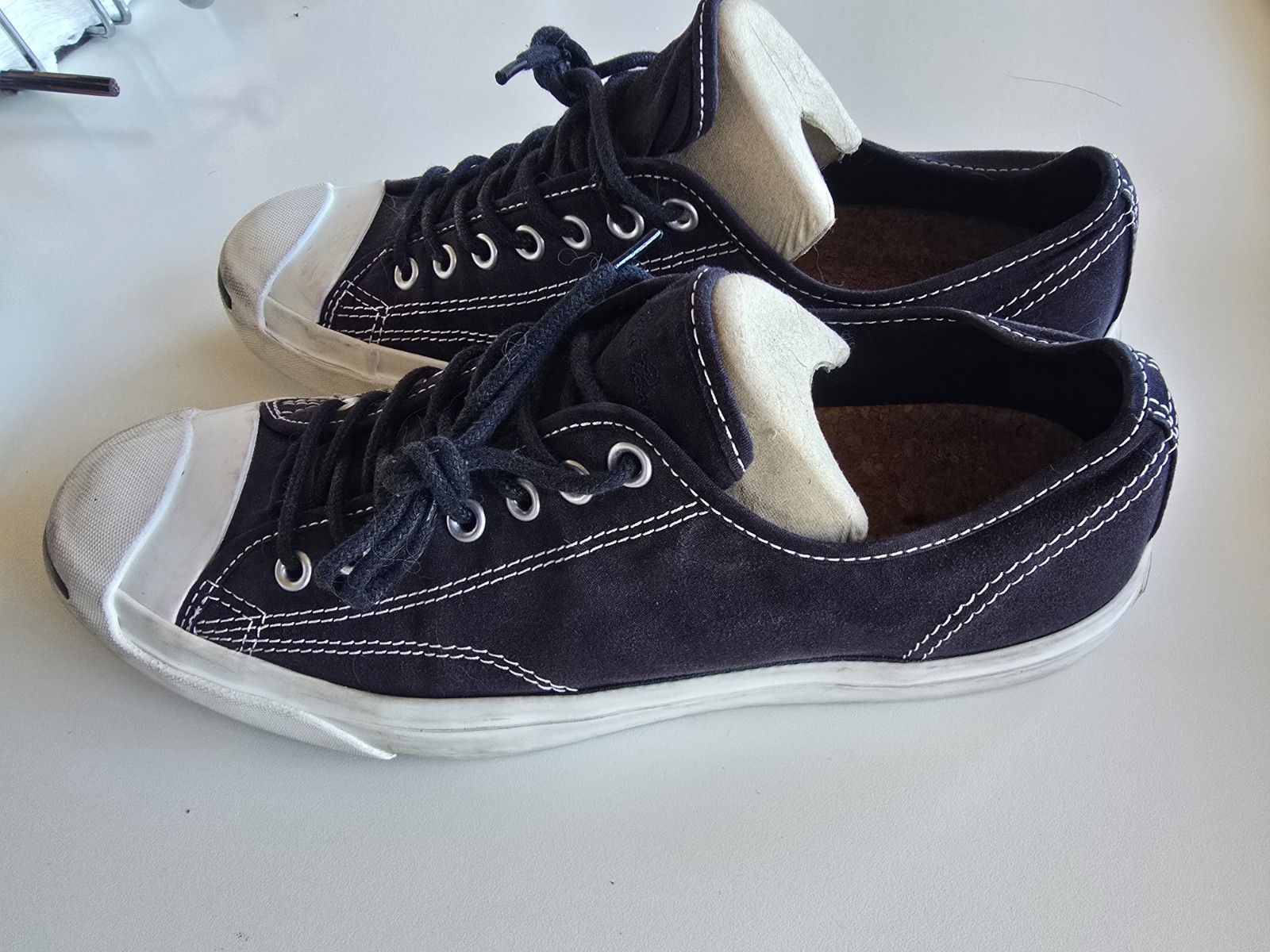 Converse Jack Purcell BlackWhite Shoes Size 9 thumbnail 3