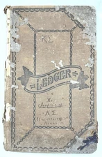 Antique ca 1900 Kappa Sigma Fraternity University Arkansas Log Book Ledger