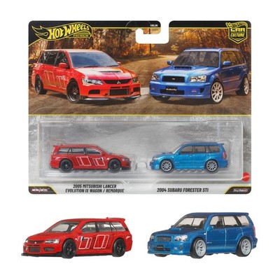 Hot Wheels Premium 2-Pack 2005 Mitsubishi Lancer Evolution Ix Wagon / 2004 Suba_