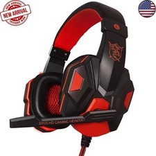 Wired Gaming Headset Noise Cancelling Mic 120 Adjustable for PS5 PS4 Xbox PC Sm