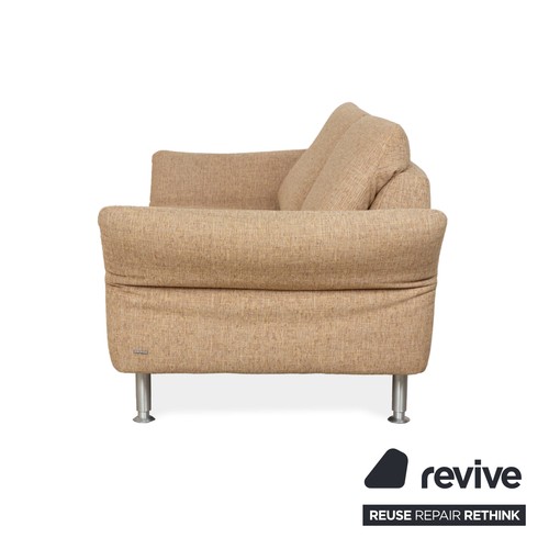 Koinor Vittoria Stoff Zweisitzer Beige manuelle Funktion Sofa Couch - Bild 9 von 9