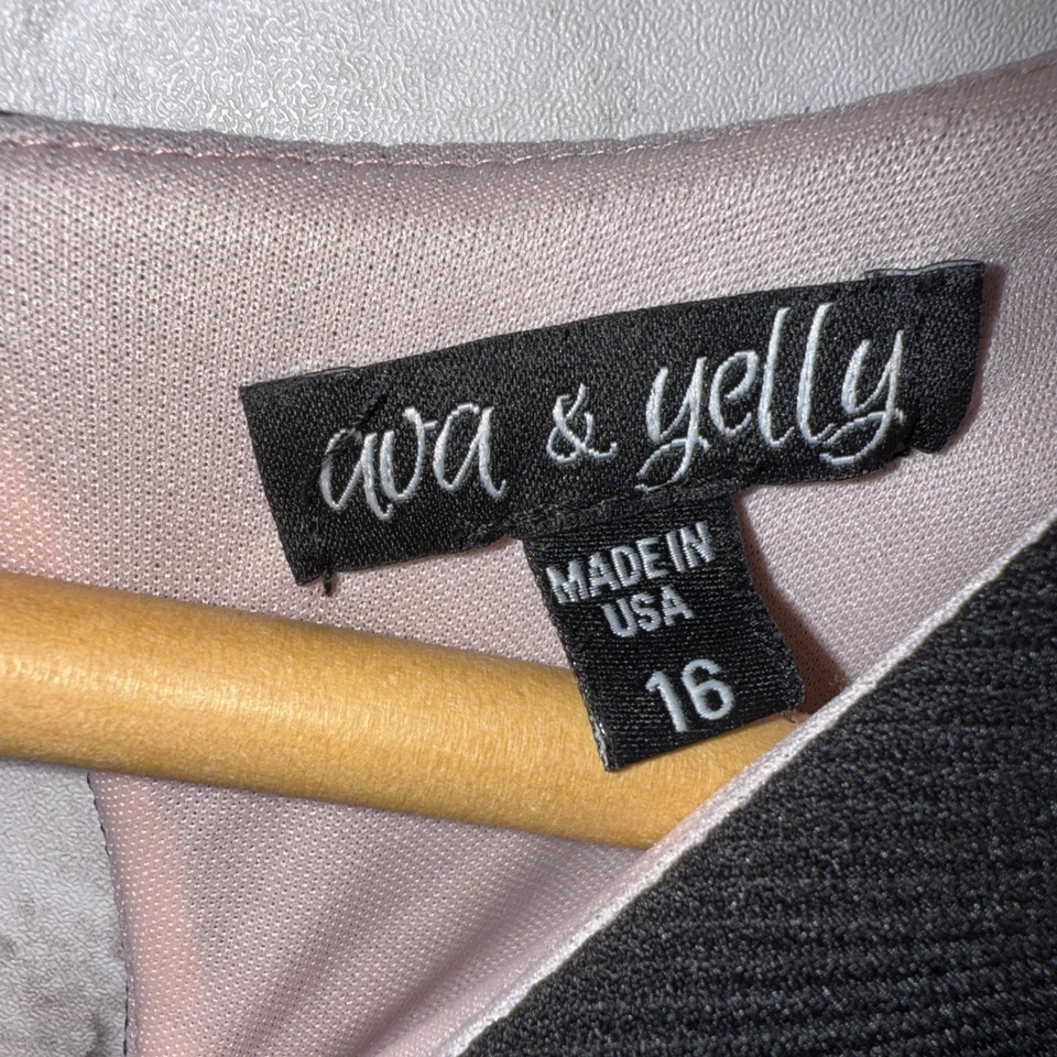 Ava & Yelly Dress Girls 16 Black Blush Fit Flare Cap Sleeve Pleated Skater USA - Image 3 of 4